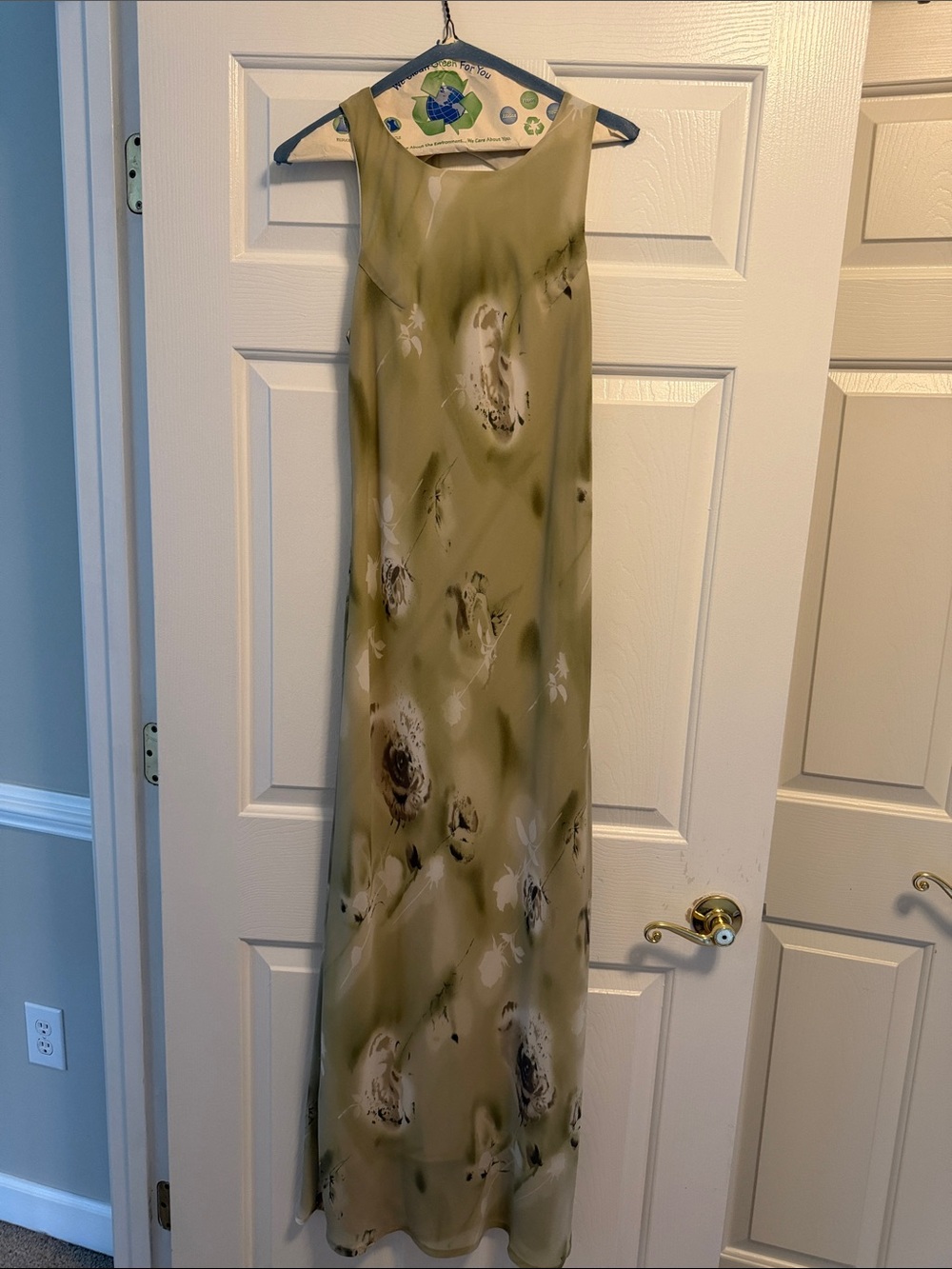 All That Jazz Olive Green Floral Maxi Dress